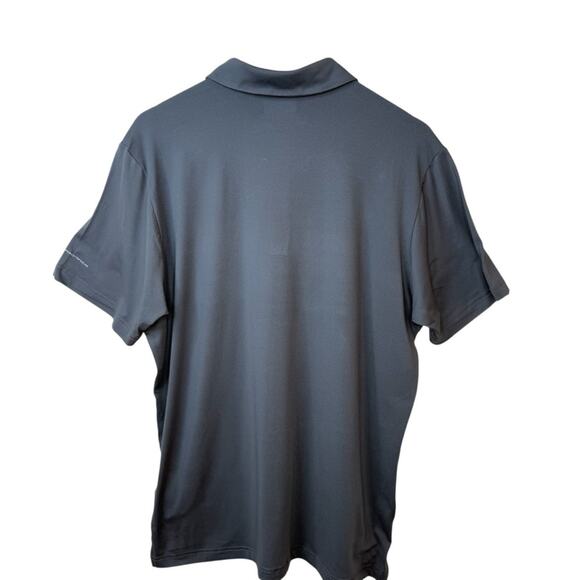 NWT Columbia Lakefront Trail Men’s Size L Dark Gray Golf Novelty Polo - Picture 2 of 12